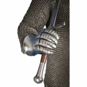 14th Century Steel Gauntlets - Polished