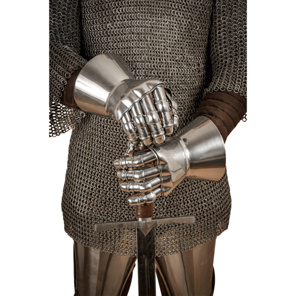 14th Century Hourglass Gauntlets - Polished