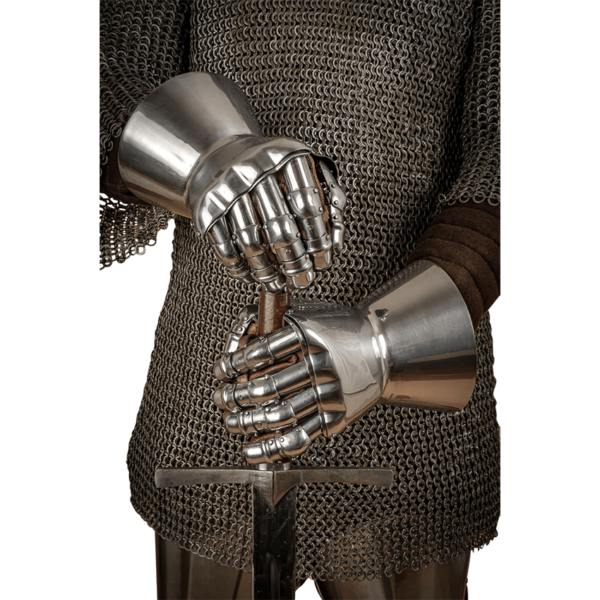 14th Century Hourglass Gauntlets - Polished