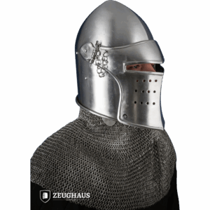 Late Medieval Avenger Bascinet Helmet - Polished