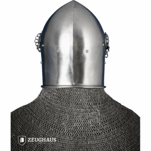 Late Medieval Avenger Bascinet Helmet - Polished