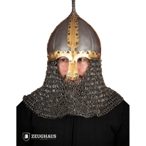 Rus Helmet with Riveted Aventail - Antiqued