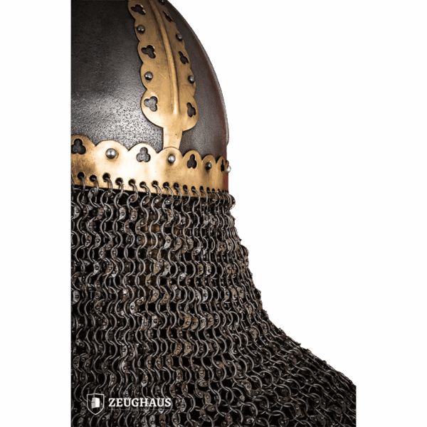 Rus Helmet with Riveted Aventail - Antiqued