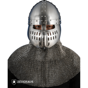 Norman Faceplate Spangenhelm - Polished