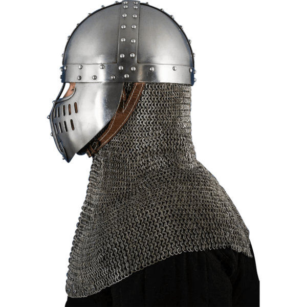 Norman Faceplate Spangenhelm - Polished