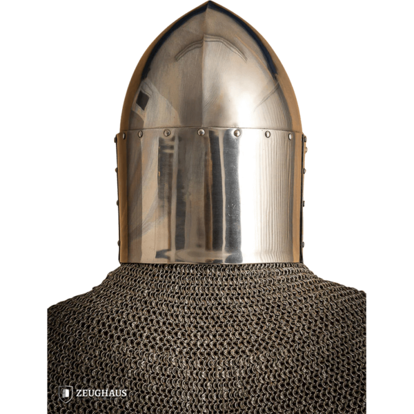 Sugar Loaf Great Helmet with Brass Accent - Polished