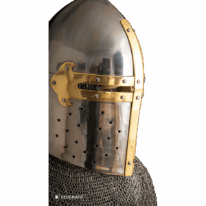 Sugar Loaf Great Helmet with Brass Accent - Polished