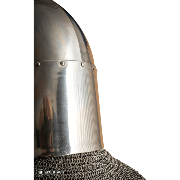 Sugar Loaf Great Helmet with Brass Accent - Polished