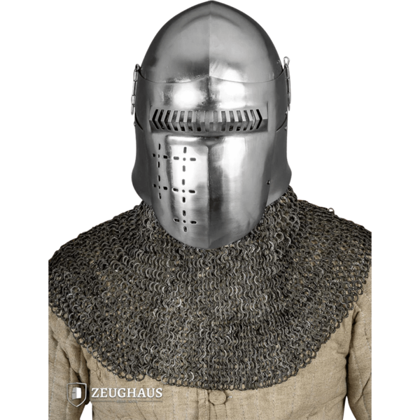 14th Century Bascinet Helmet - Polished