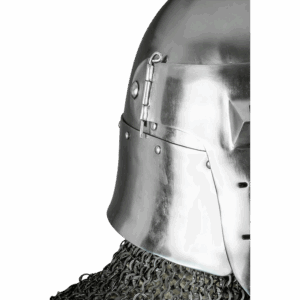 14th Century Bascinet Helmet - Polished