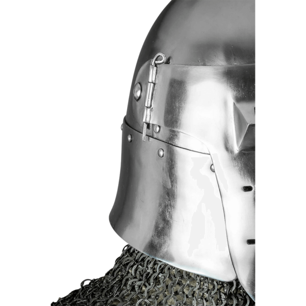 14th Century Bascinet Helmet - Polished