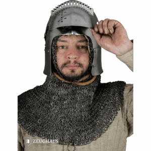 14th Century Bascinet Helmet - Polished