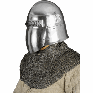 14th Century Bascinet Helmet - Polished
