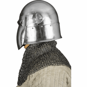 14th Century Bascinet Helmet - Polished