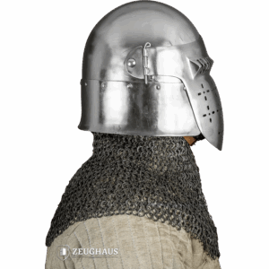 14th Century Bascinet Helmet - Polished