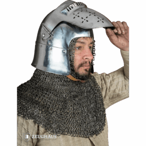 14th Century Bascinet Helmet - Polished
