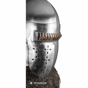14th Century Bascinet Helmet - Polished