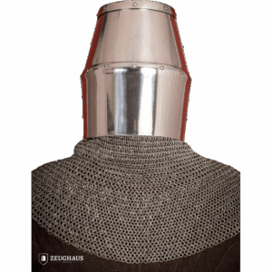 Crusader Great Helmet with Brass Accent - Polished