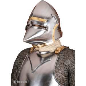 Houndskull Churburg Bascinet Helmet - Polished