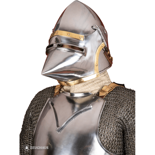Houndskull Churburg Bascinet Helmet - Polished