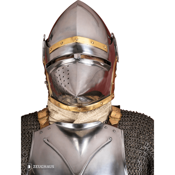 Houndskull Churburg Bascinet Helmet - Polished