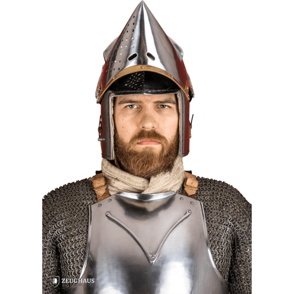 Houndskull Churburg Bascinet Helmet - Polished