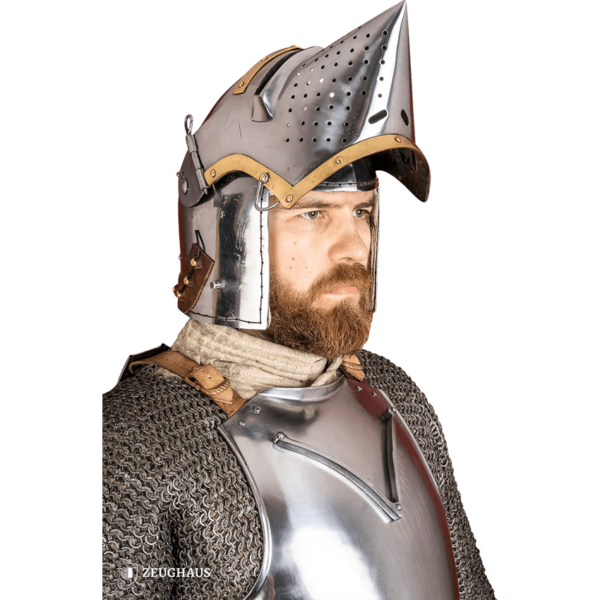 Houndskull Churburg Bascinet Helmet - Polished