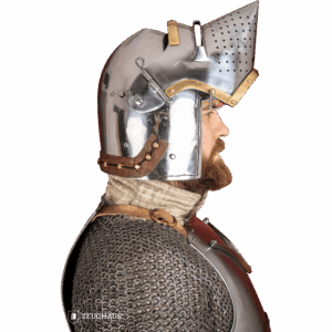 Houndskull Churburg Bascinet Helmet - Polished