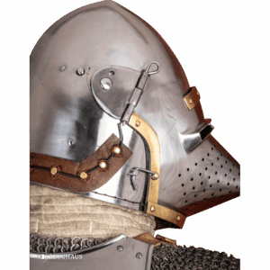 Houndskull Churburg Bascinet Helmet - Polished