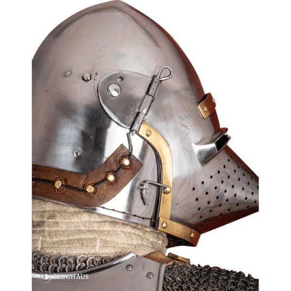 Houndskull Churburg Bascinet Helmet - Polished