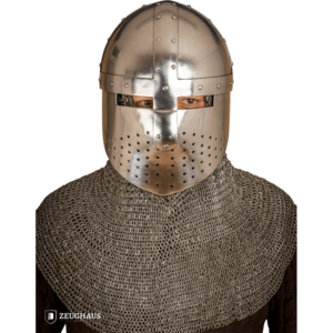Spangenhelm with Face Guard - Polished