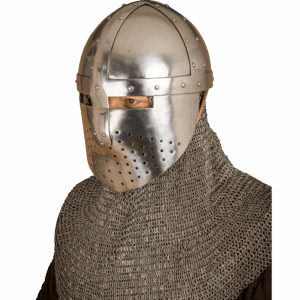 Spangenhelm with Face Guard - Polished