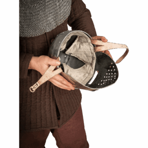 Spangenhelm with Face Guard - Polished