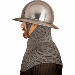 14th Century Kettle Hat Helmet - Polished