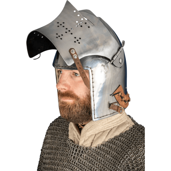 Bascinet Helmet - Polished
