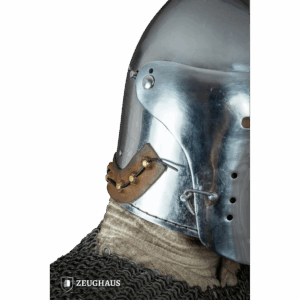 Full Visor Bascinet Helmet - Polished