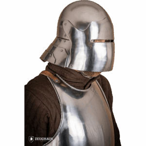 15th Century German Full Visor Sallet Helmet - Polished