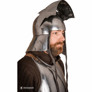 15th Century German Full Visor Sallet Helmet - Polished