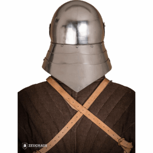15th Century German Full Visor Sallet Helmet - Polished