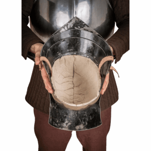 15th Century German Full Visor Sallet Helmet - Polished