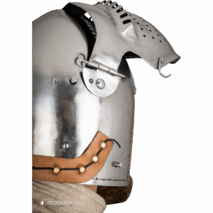 Knights Bascinet Helmet with Visor - Polished