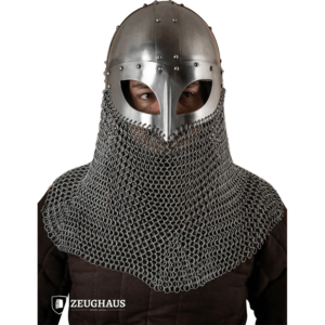 Viking Helmet with Aventail - Polished