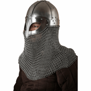 Viking Helmet with Aventail - Polished
