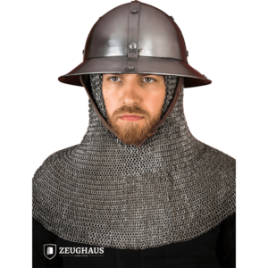 Medieval Kettle Hat Helmet - Polished