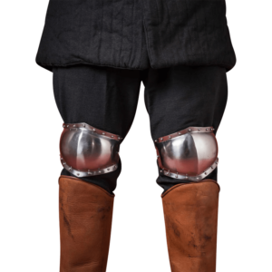 14th Century Knee Armour Polyens - Polished