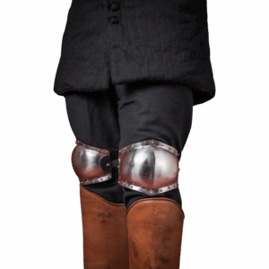 14th Century Knee Armour Polyens - Polished