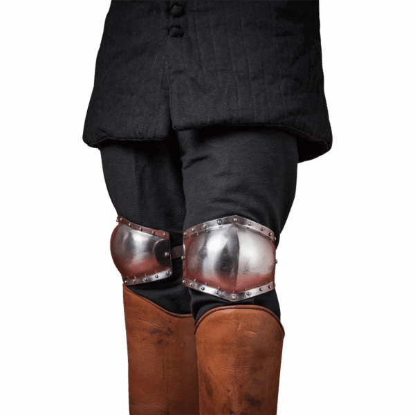 14th Century Knee Armour Polyens - Polished