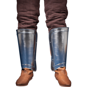 Warrior Steel Greaves - Polished