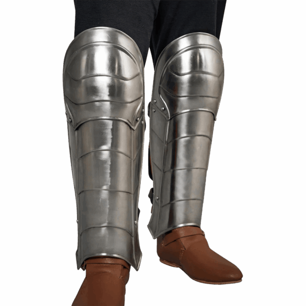 Champion Steel Greaves - Polished