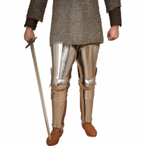 Steel Full Leg Armour - Polished